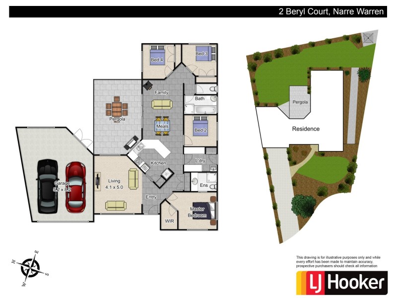 2 Beryl Court, Narre Warren VIC 3805 Floorplan