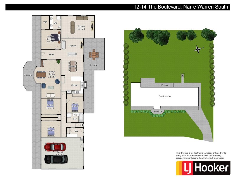 12-14 The Boulevard, Narre Warren South VIC 3805 Floorplan