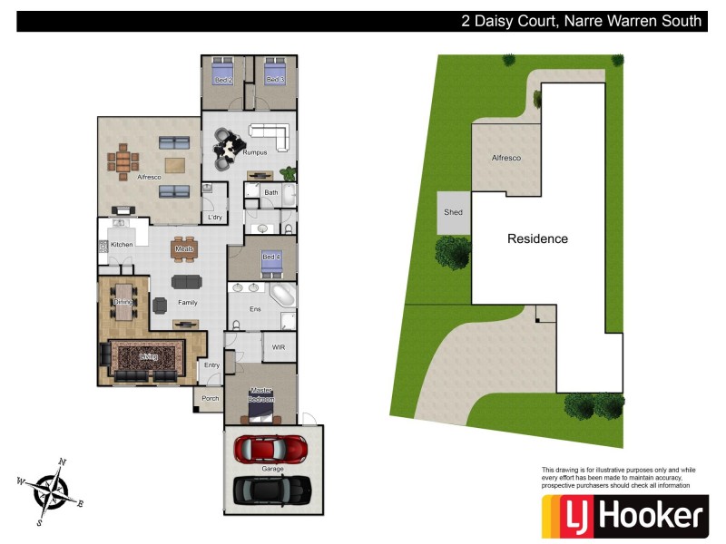 2 Daisy Court, Narre Warren South VIC 3805 Floorplan