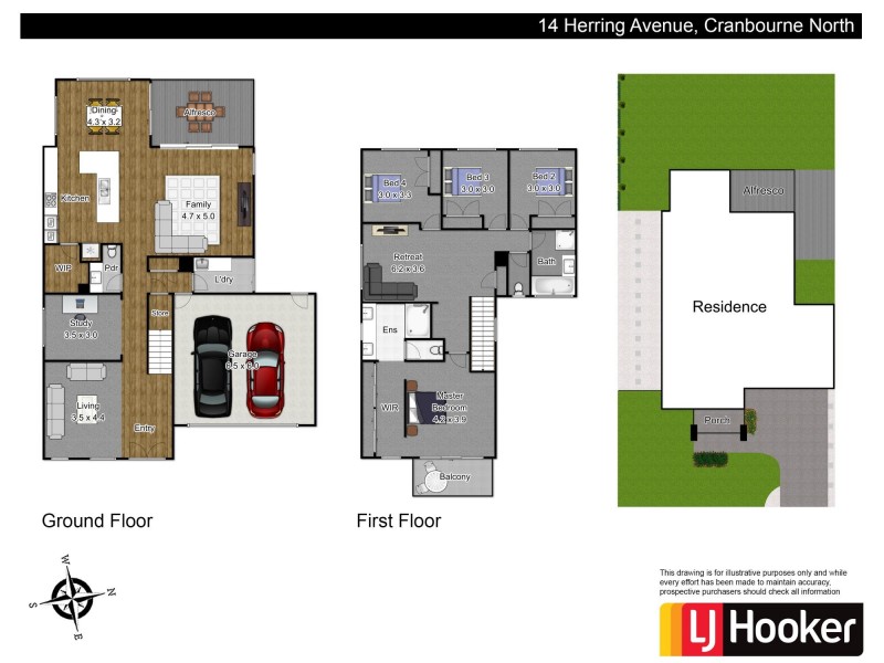 14 Herring Avenue, Cranbourne North VIC 3977 Floorplan