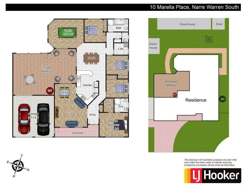10 Marella Place, Narre Warren South VIC 3805 Floorplan