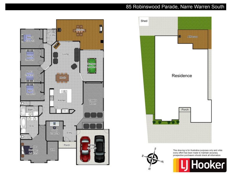 85 Robinswood Parade, Narre Warren South VIC 3805 Floorplan