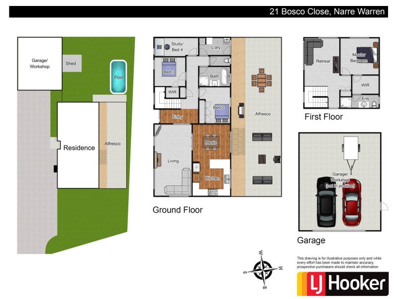 21 Bosco Close, Narre Warren VIC 3805 Floorplan
