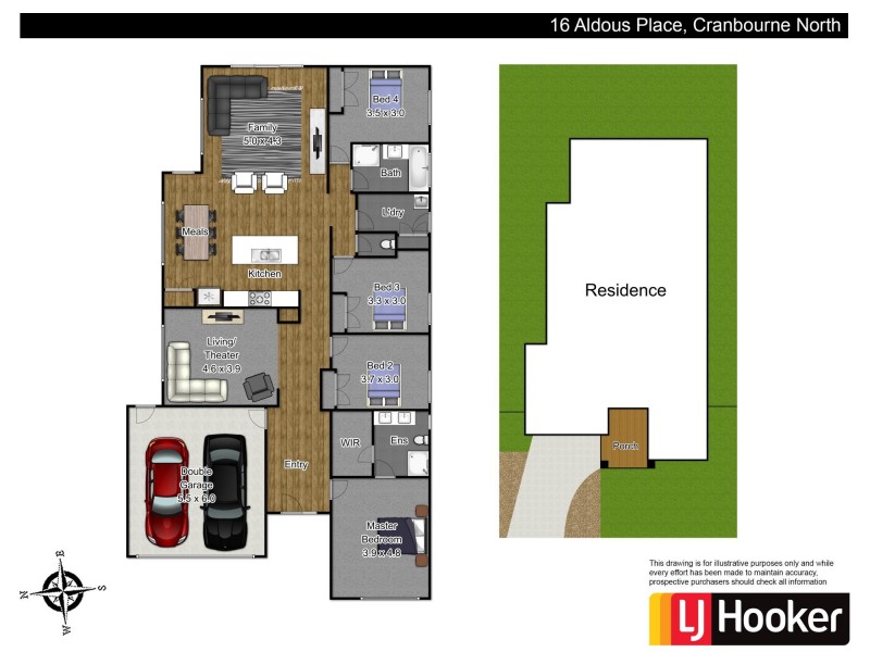 16 Aldous Place, Cranbourne North VIC 3977 Floorplan