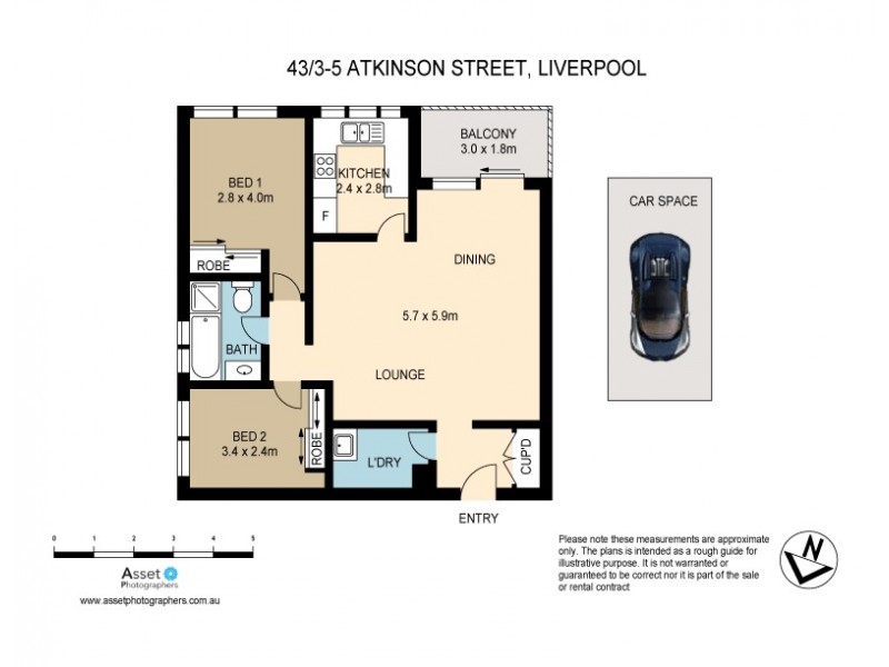 43/3-5 Atkinson Street, Liverpool NSW 2170 Floorplan