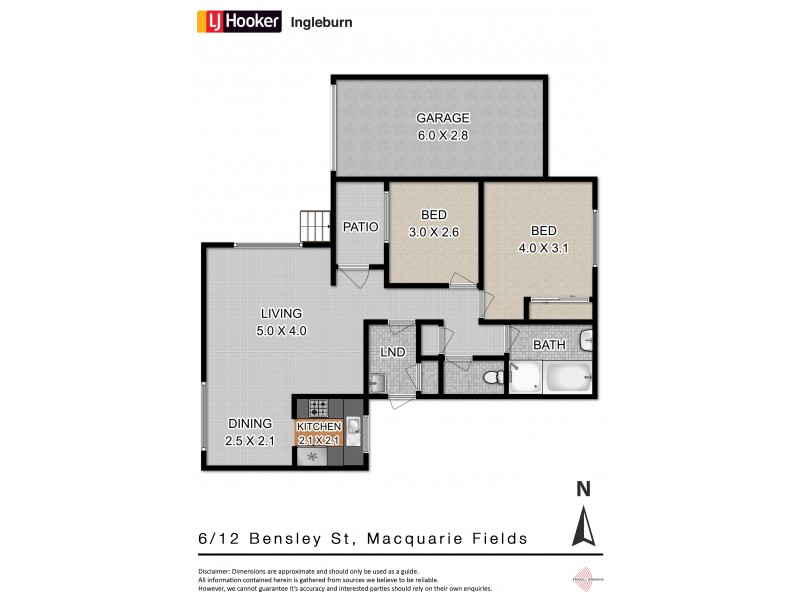6/12 Bensley Road, Macquarie Fields NSW 2564 Floorplan