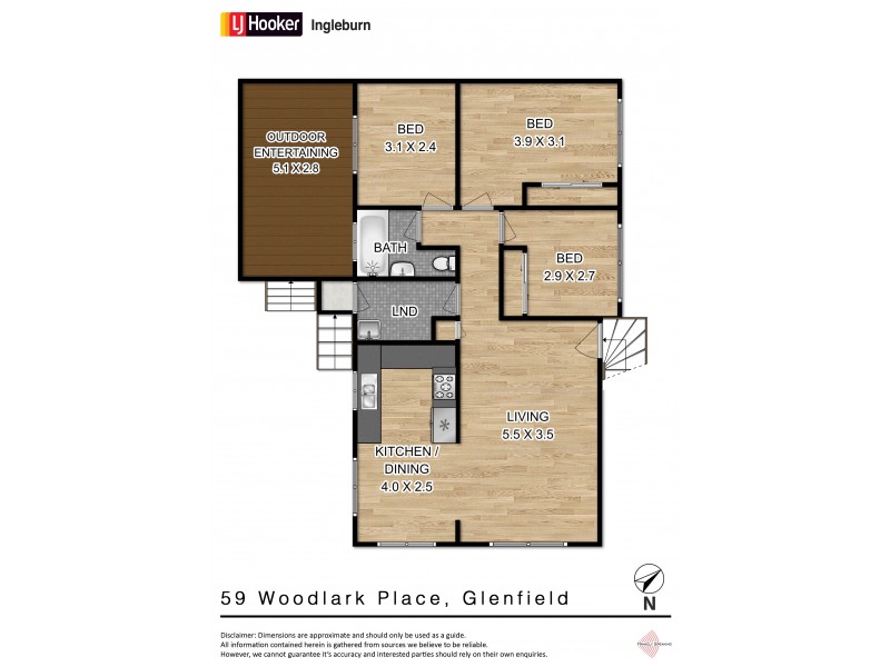 59 Woodlark Place, Glenfield NSW 2167 Floorplan