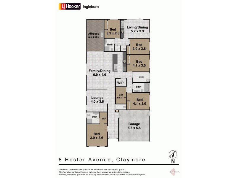 8 and 8A Hester Avenue, Claymore NSW 2559 Floorplan