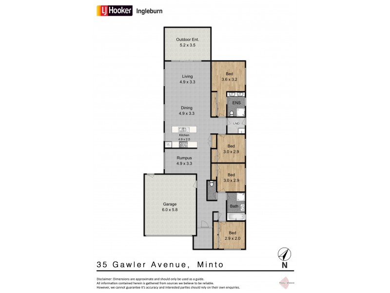 35 Gawler Avenue, Minto NSW 2566 Floorplan