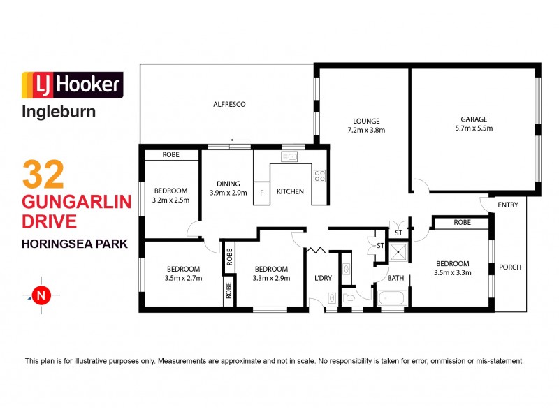 32 Gungarlin Drive, Horningsea Park NSW 2171 Floorplan