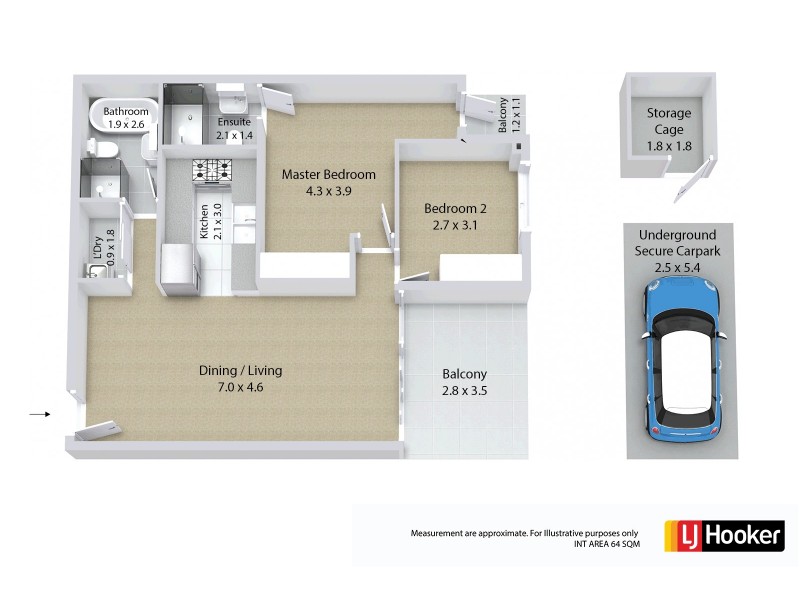 34/31 Cumberland Road, Ingleburn NSW 2565 Floorplan