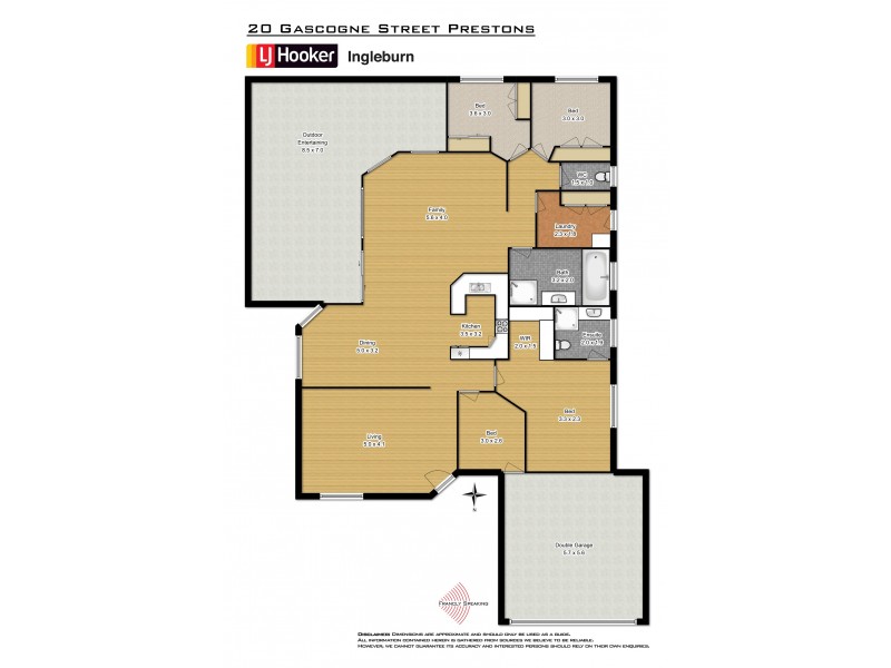 20 Gascogne Street, Prestons NSW 2170 Floorplan