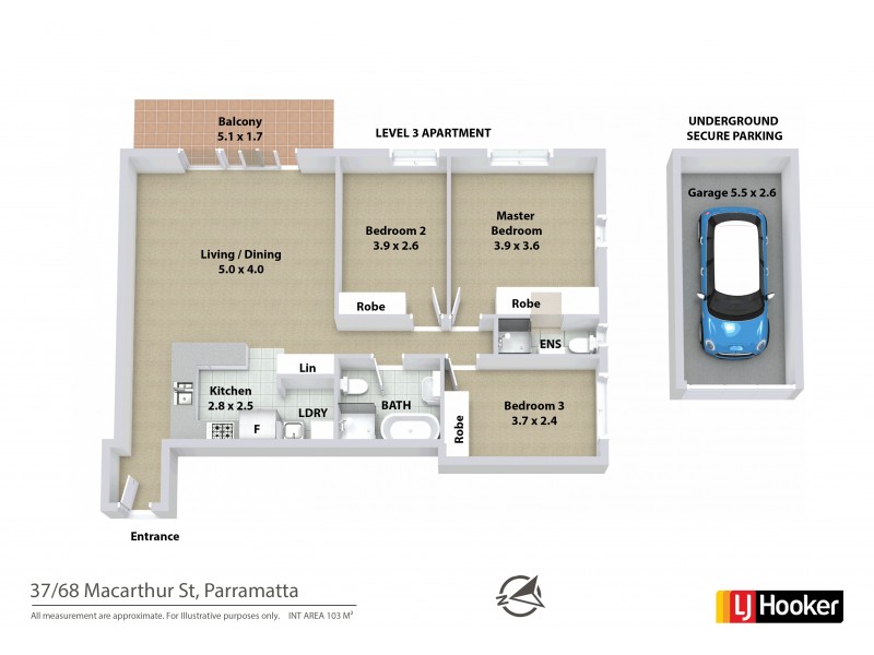 37/68 Macarthur Street, Parramatta NSW 2150 Floorplan