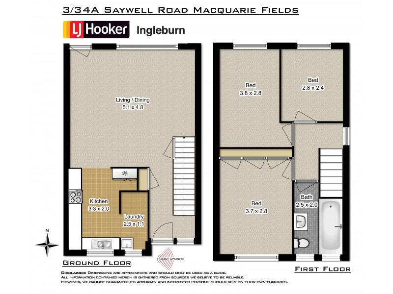 3/34A Saywell Road, Macquarie Fields NSW 2564 Floorplan
