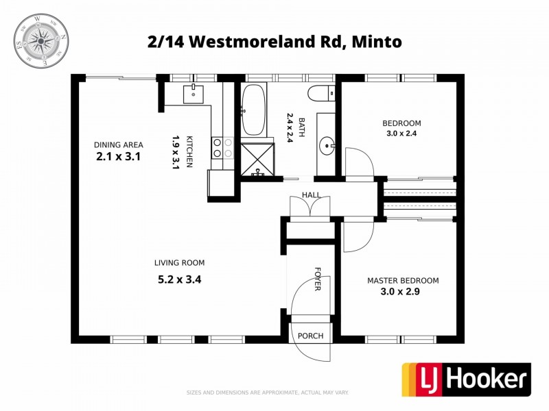 2/14 Westmoreland Road, Minto NSW 2566