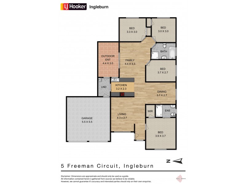 5 Freeman Circuit, Ingleburn NSW 2565 Floorplan