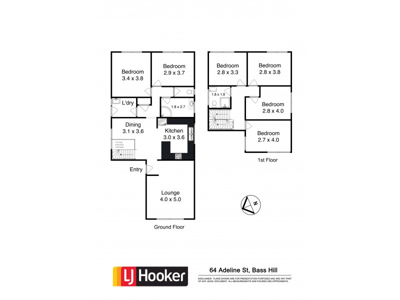 64 Adeline Street, Bass Hill NSW 2197 Floorplan