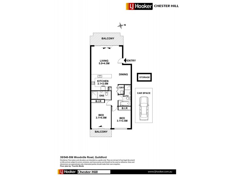 35/546-556 Woodville Road, Guildford NSW 2161 Floorplan
