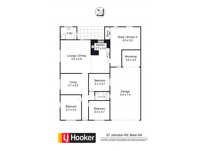67 Johnston Road, Bass Hill NSW 2197 Floorplan