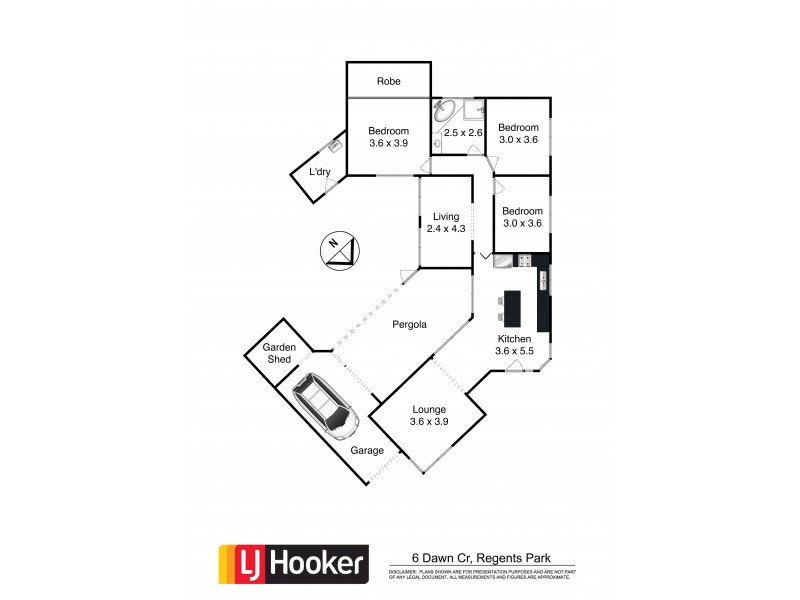 6 Dawn Crescent, Regents Park NSW 2143 Floorplan