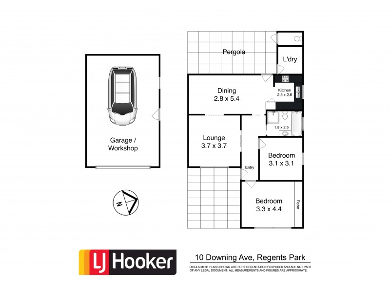 10 Downing Avenue, Regents Park NSW 2143 Floorplan