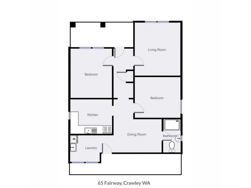 65 Fairway, Crawley WA 6009 Floorplan