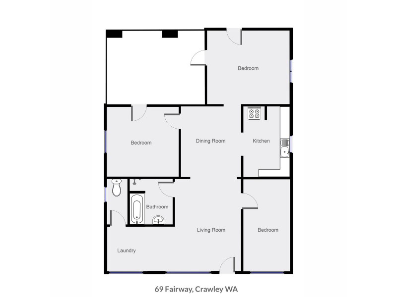 69 Fairway, Crawley WA 6009 Floorplan