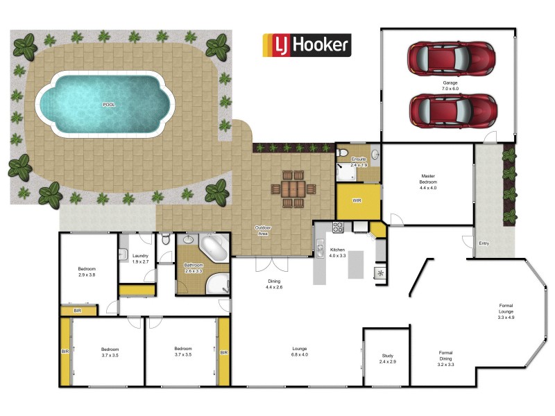 34 Bushfield Court, Traralgon VIC 3844 Floorplan