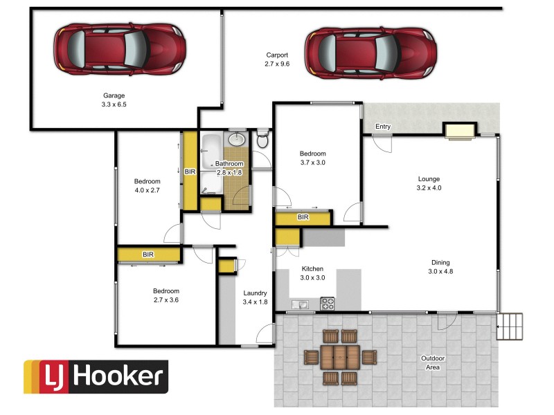 1 Michael Court, Traralgon VIC 3844 Floorplan