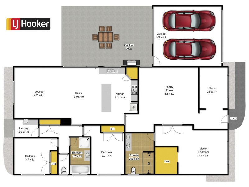 3 Chown Court, Rosedale VIC 3847 Floorplan