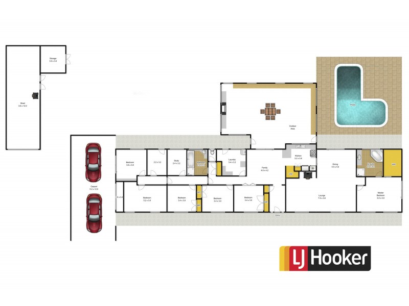 80 Cooba Way, Traralgon VIC 3844 Floorplan
