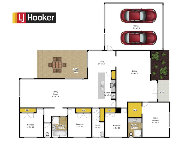 23 Riverslea Boulevard, Traralgon VIC 3844 Floorplan