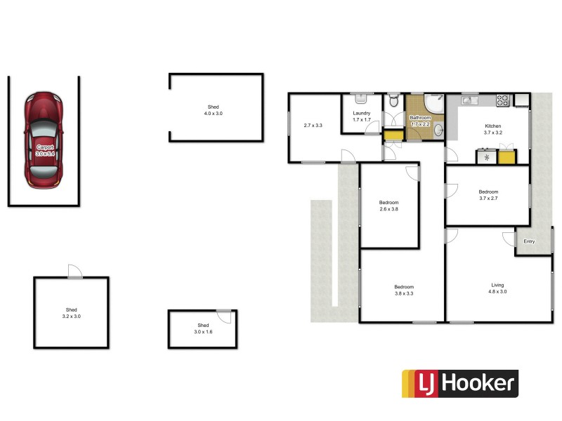 27 Queen Street, Moe VIC 3825 Floorplan