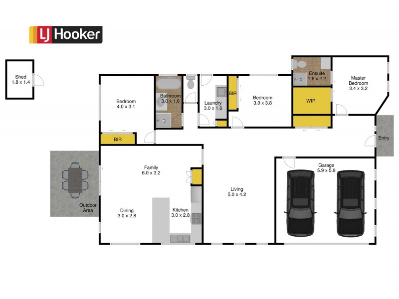 Unit 1/154 Narracan Drive, Newborough VIC 3825 Floorplan