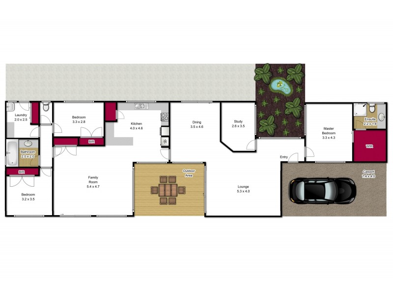 1 Onley, Flynn VIC 3844 Floorplan