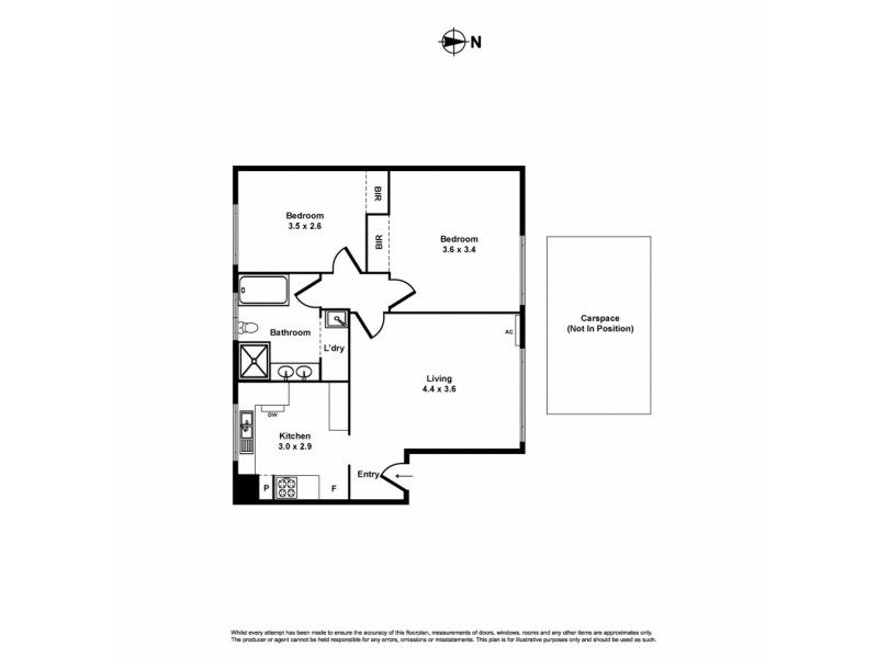 3/3 Lewis Street, Kingsville VIC 3012 Floorplan