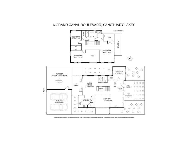 6 Grand Canal Boulevard, Sanctuary Lakes VIC 3030 Floorplan