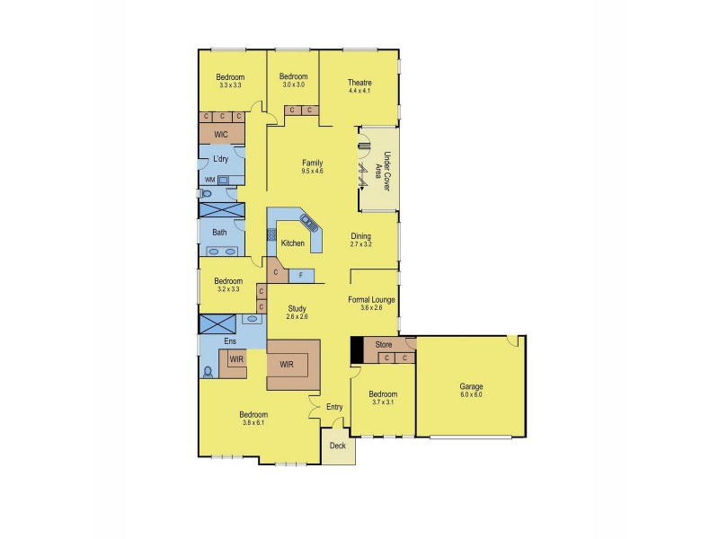 13 Bloomingdale Court, Sanctuary Lakes VIC 3030 Floorplan