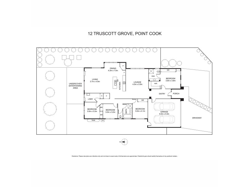 12 Truscott Grove, Point Cook VIC 3030 Floorplan