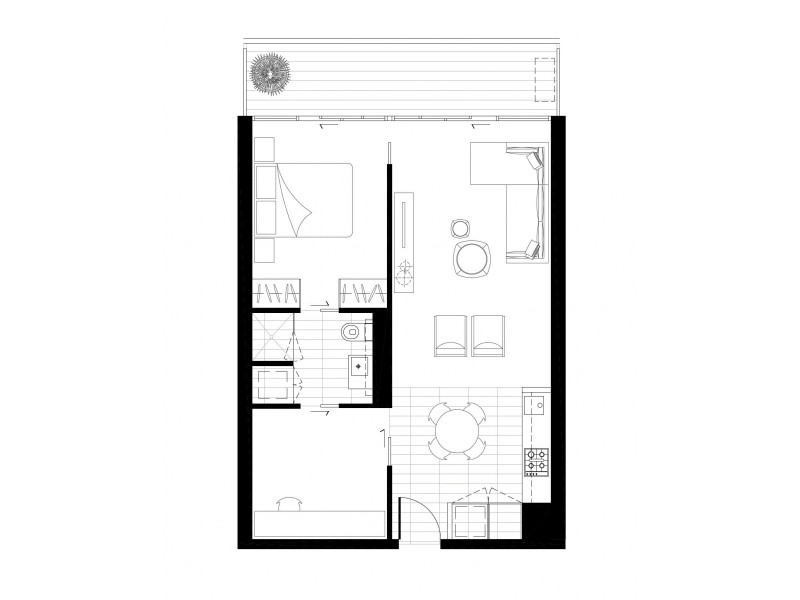 1115/74 Queen Street, Melbourne VIC 3000 Floorplan