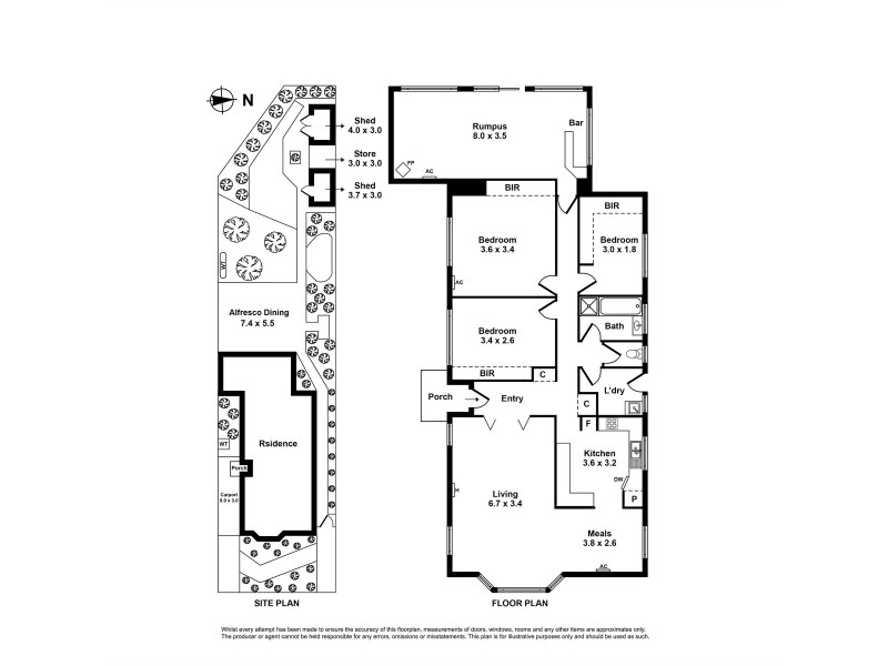 74 Ailsa Street South, Altona Meadows VIC 3028 Floorplan