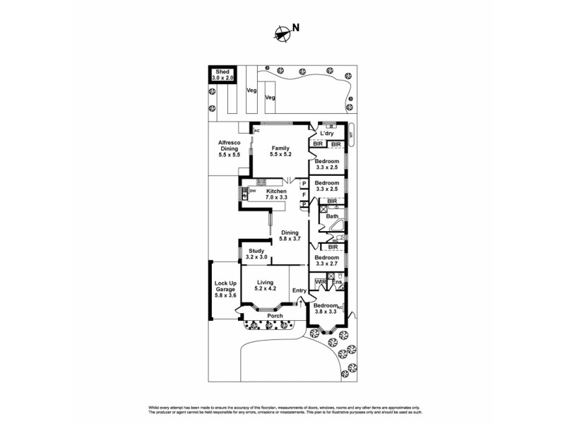 8 Brown Avenue, Altona Meadows VIC 3028 Floorplan