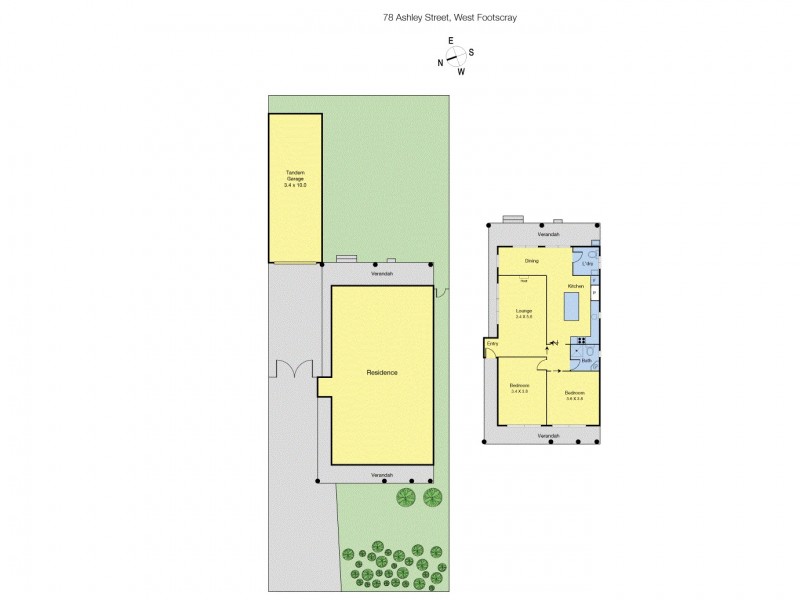 78 Ashley Street, West Footscray VIC 3012 Floorplan