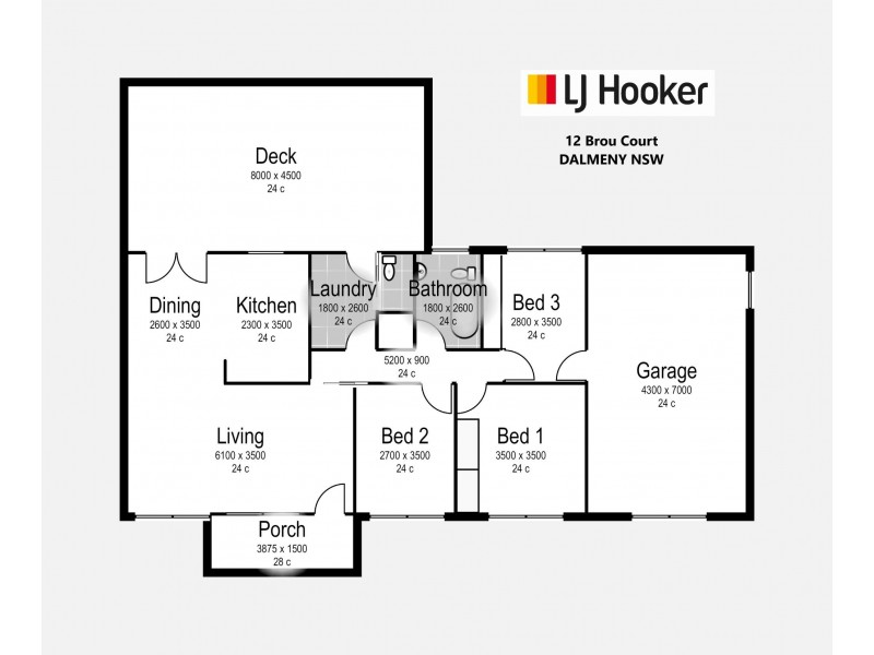 12 Brou Court, Dalmeny NSW 2546 Floorplan