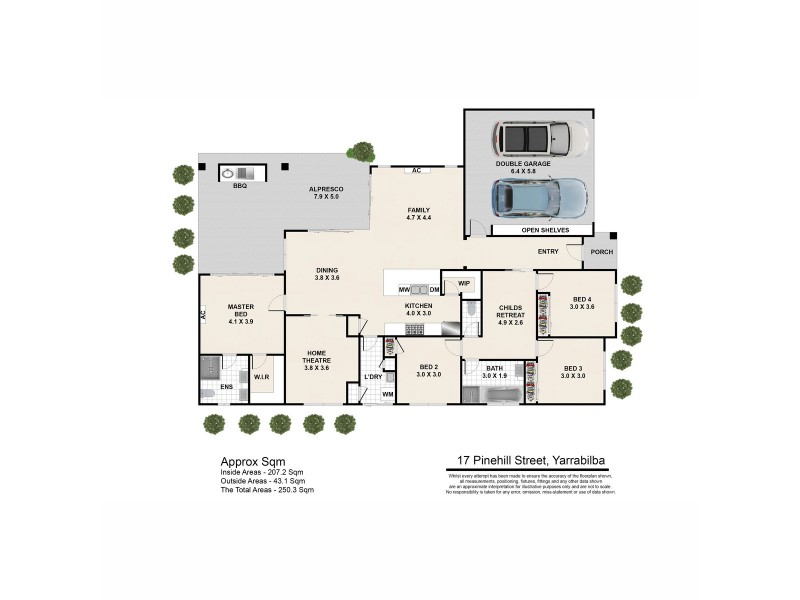 17 Pinehill Street, Yarrabilba QLD 4207 Floorplan