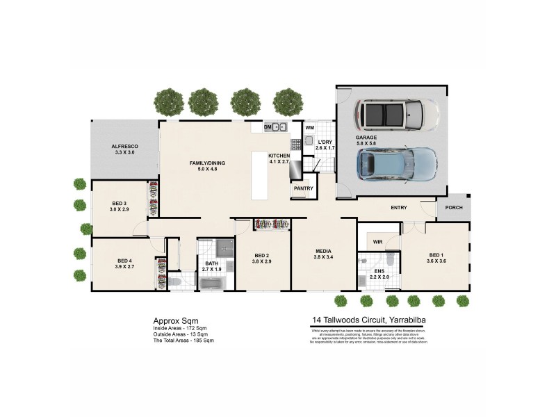 14 Tallwoods Circuit, Yarrabilba QLD 4207 Floorplan