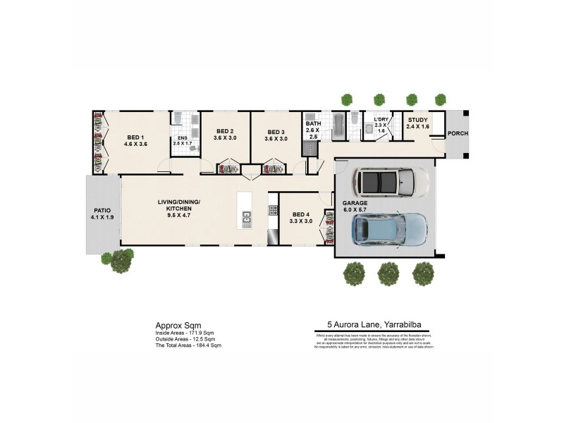 5 Aurora Lane, Yarrabilba QLD 4207 Floorplan