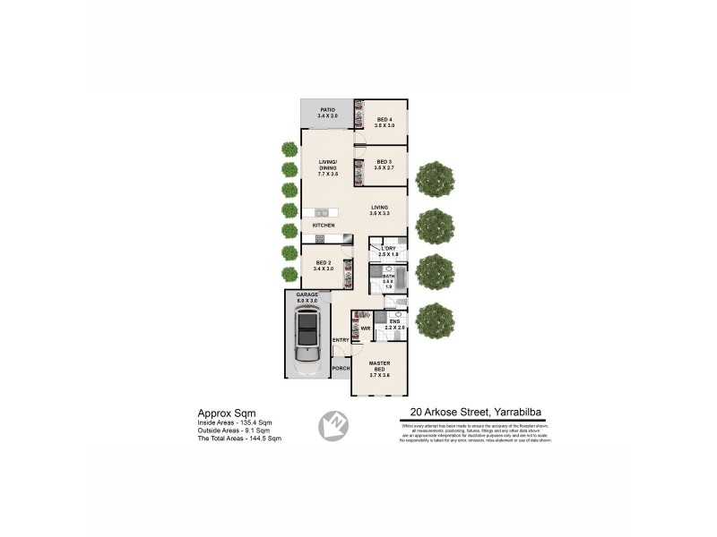 20 Arkose Street, Yarrabilba QLD 4207 Floorplan