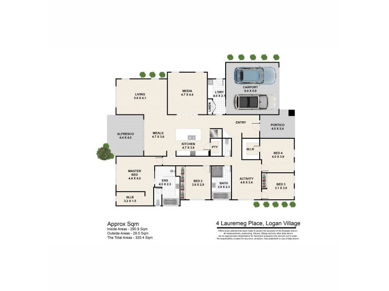 4 Lauremeg Place, Logan Village QLD 4207 Floorplan