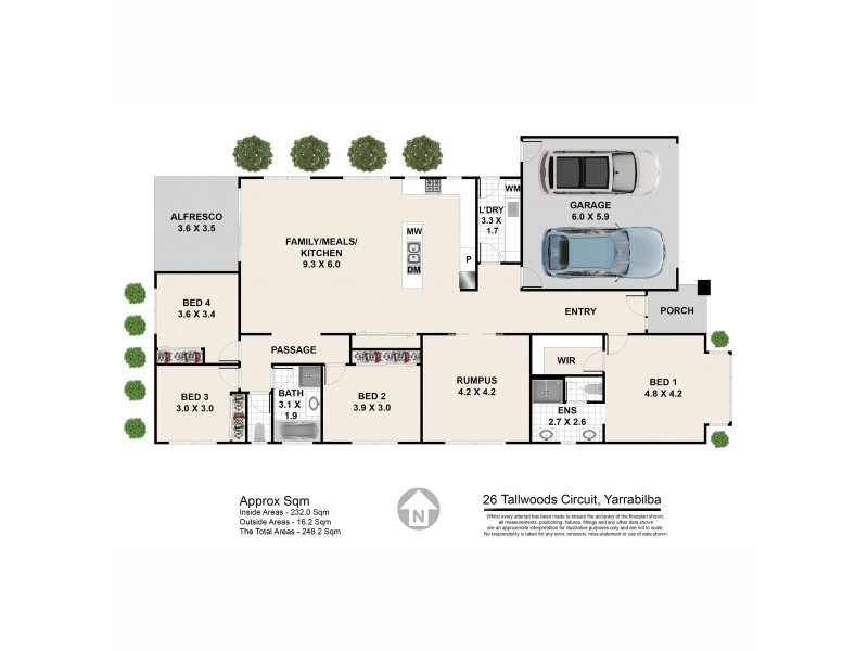 26 Tallwoods Circuit, Yarrabilba QLD 4207 Floorplan